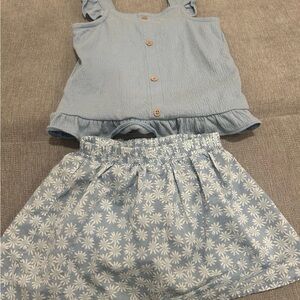 Carter's Light Blue Knit Fabric